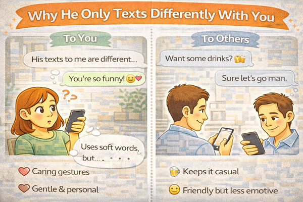 나한테만 말투가 다른 남자 심리를 설명하는 대화 상황 예시