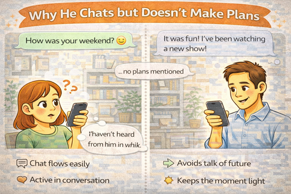 대화는 이어가는데 다음 약속 얘긴 안 하는 남자 심리를 설명