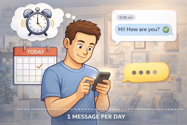 하루에 한 번만 연락하는 남자 심리 상황